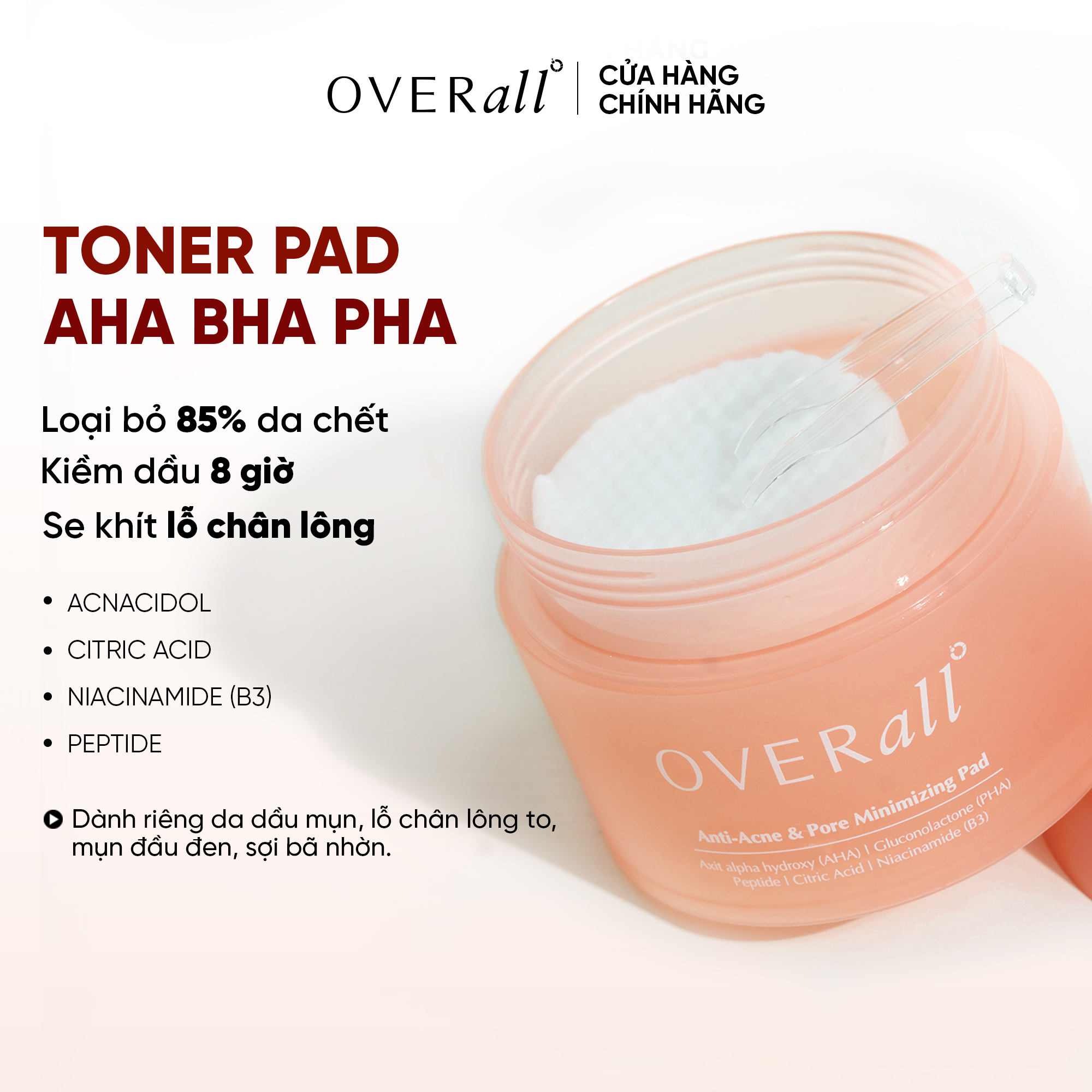 toner pad ngừa mụn