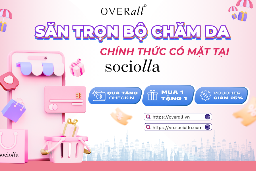 OVERall có mặt tại sociolla