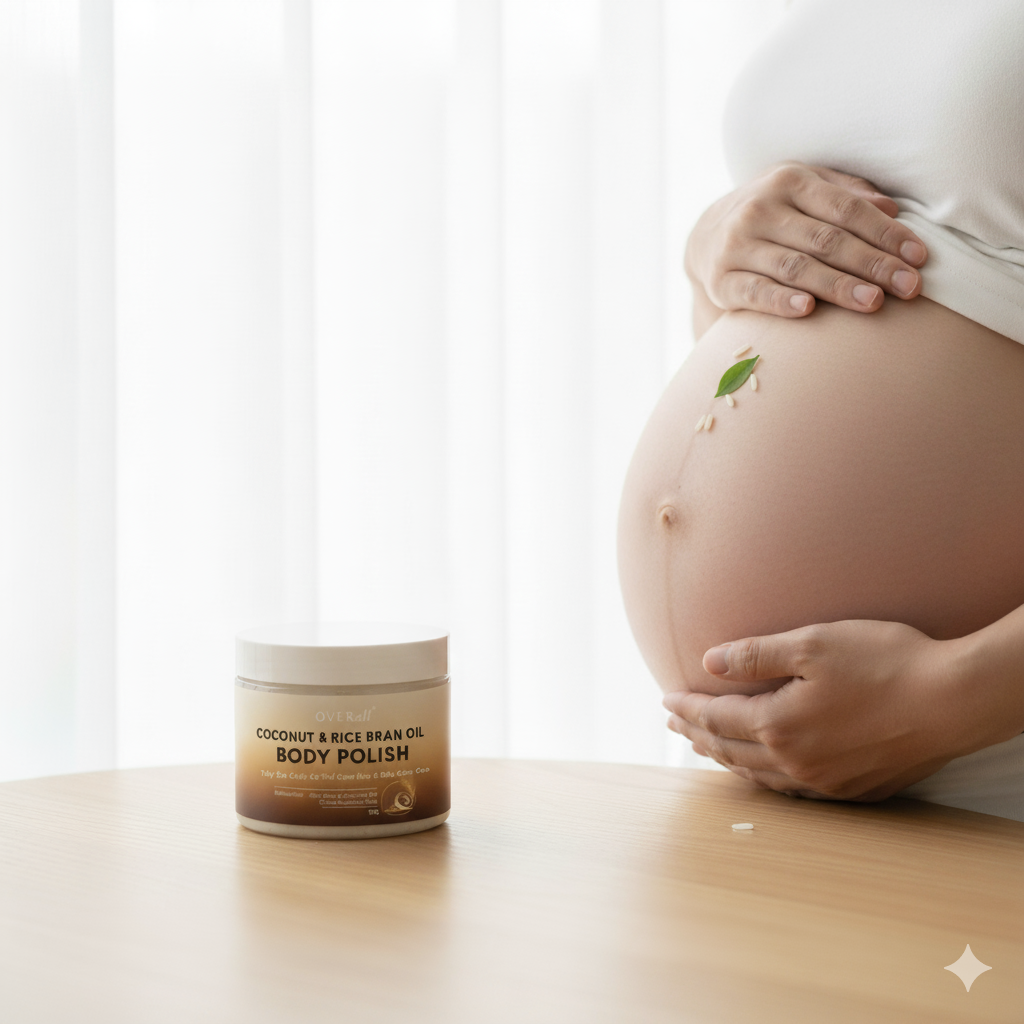 tẩy da chết cho mẹ bầu