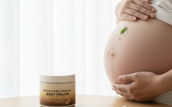 tẩy da chết cho mẹ bầu