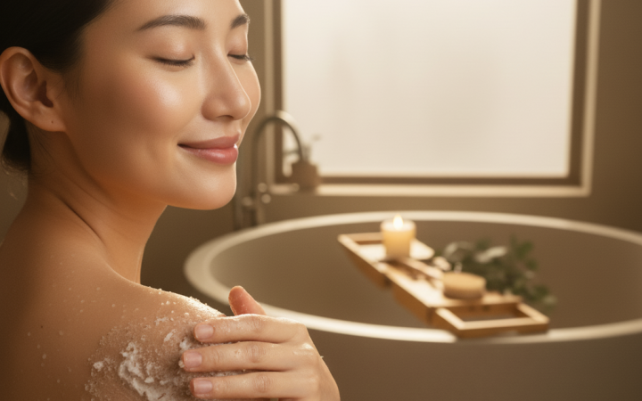 tẩy tế bào chết body cơm dừa