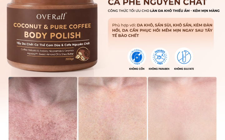 tẩy da chết body cà phê